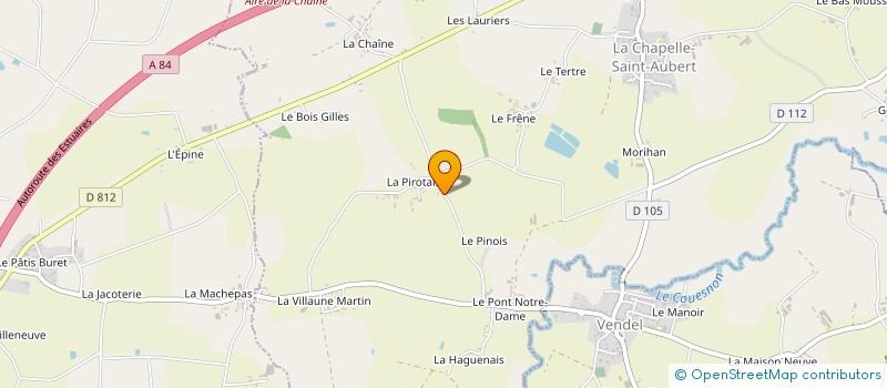 localisation de l'entreprise LA GAULE ANTRAINAISE  LA CHAPELLE-SAINT-AUBERT