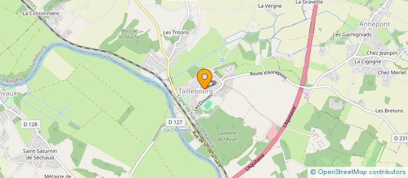 localisation de l'entreprise LA GAULE CHARENTAISE  TAILLEBOURG