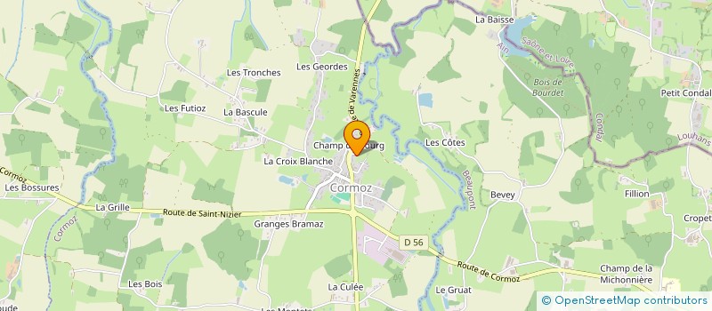 localisation de l'entreprise LA GAULE CORMOZIENNE  CORMOZ