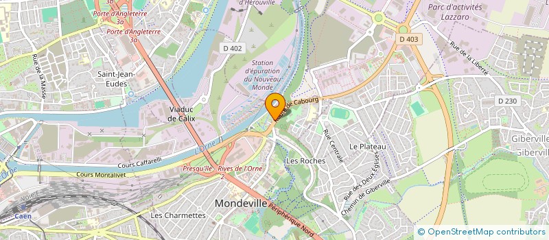 localisation de l'entreprise LA GAULE DES METALLOS  MONDEVILLE