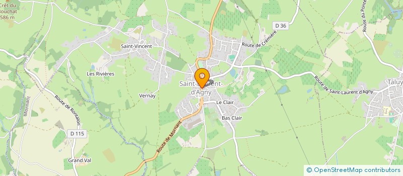 localisation de l'entreprise LA GAULE DU PLANIL  SAINT-LAURENT-D'AGNY