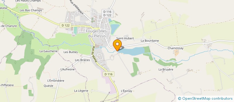 localisation de l'entreprise LA GAULE FOUGEROLLAISE à FOUGEROLLES-DU-PLESSIS