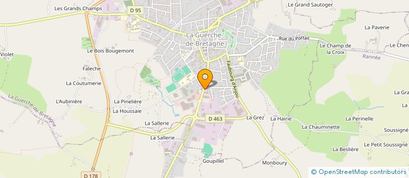 localisation de l'entreprise LA GAULE GUERCHAISE  LA GUERCHE-DE-BRETAGNE