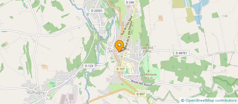 localisation de l'entreprise LA GAULE MORTAINAISE à MORTAIN-BOCAGE