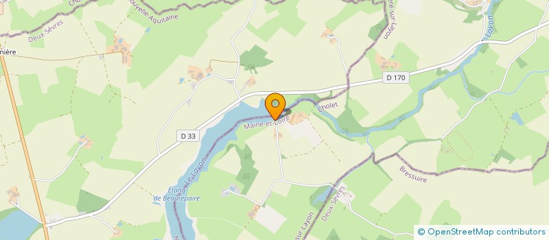 localisation de l'entreprise LA GAULE NUEILLAISE à LYS-HAUT-LAYON