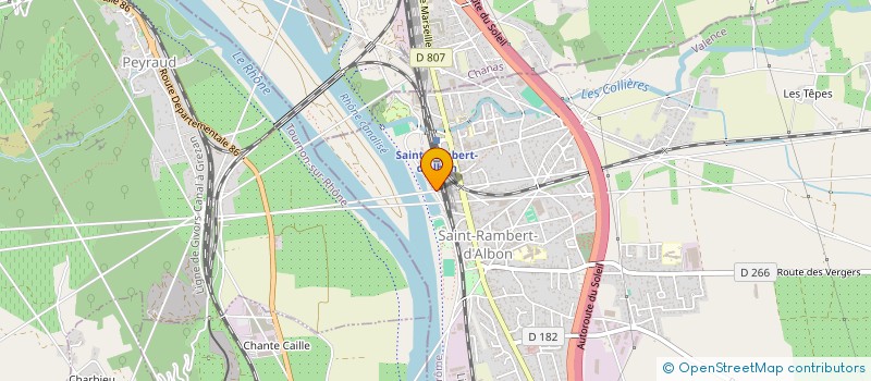 localisation de l'entreprise LA GAULE RAMBERTOISE à SAINT-RAMBERT-D'ALBON