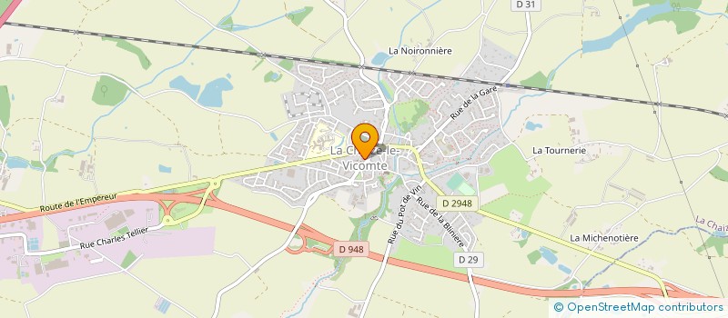 localisation de l'entreprise LA GAULE VICOMTAISE  LA CHAIZE-LE-VICOMTE