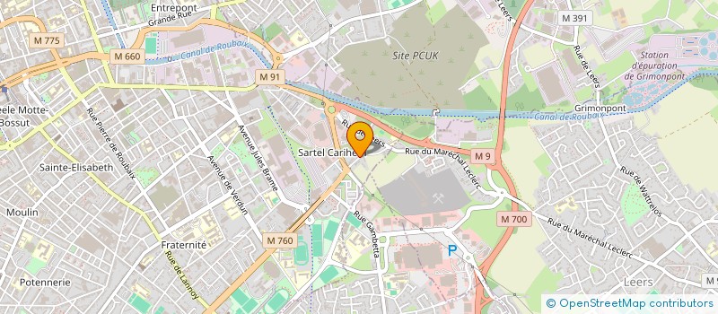 localisation de l'entreprise LA GAULLEGIADE  ROUBAIX