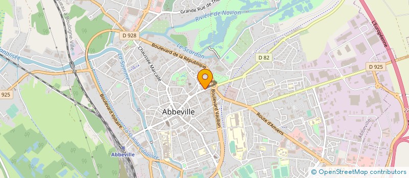 localisation de l'entreprise LA GAULOISE à ABBEVILLE