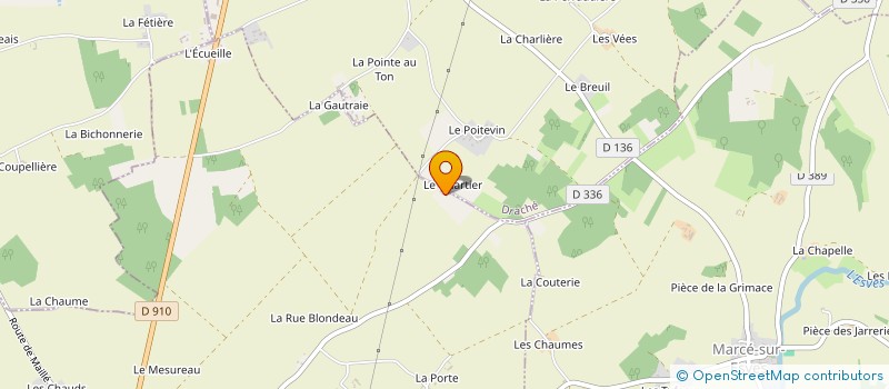 localisation de l'entreprise LA GAULOISE DOREE  LA CELLE-SAINT-AVANT