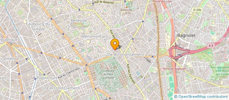 localisation de l'entreprise LA GAUTRIE  PARIS