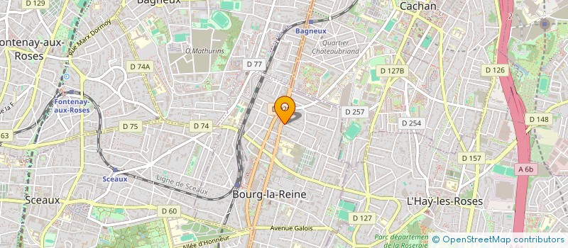 localisation de l'entreprise LA GAUTRONNIERE à BOURG-LA-REINE