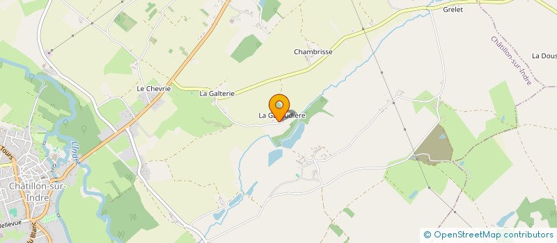 localisation de l'entreprise LA GAVAUDIERE à CHATILLON-SUR-INDRE