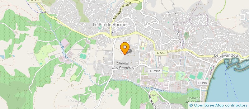 localisation de l'entreprise LA GAVINE à BORMES-LES-MIMOSAS