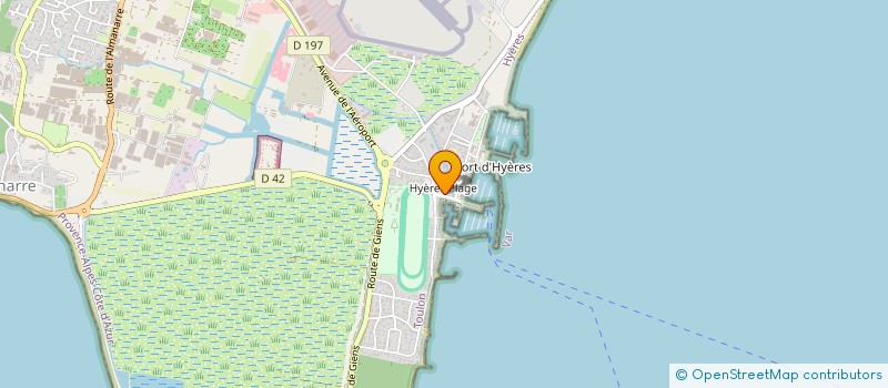 localisation de l'entreprise LA GAVINE  HYERES