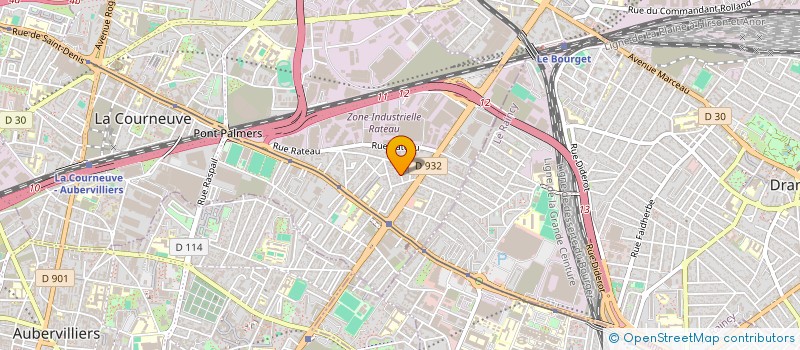localisation de l'entreprise LA GAVIOTA à LA COURNEUVE