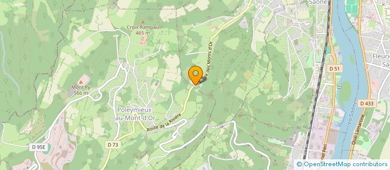 localisation de l'entreprise LA GAYANE  CURIS-AU-MONT-D'OR