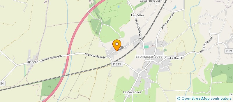 localisation de l'entreprise LA GAZ CROUTE MOTO TEAM à ESPINASSE-VOZELLE