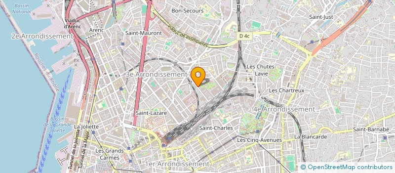 localisation de l'entreprise LA GAZANIA  MARSEILLE