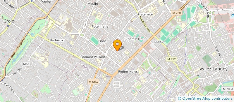 localisation de l'entreprise LA GAZEL 59  ROUBAIX