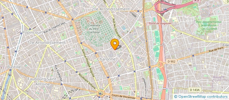 localisation de l'entreprise LA GAZELLE  PARIS