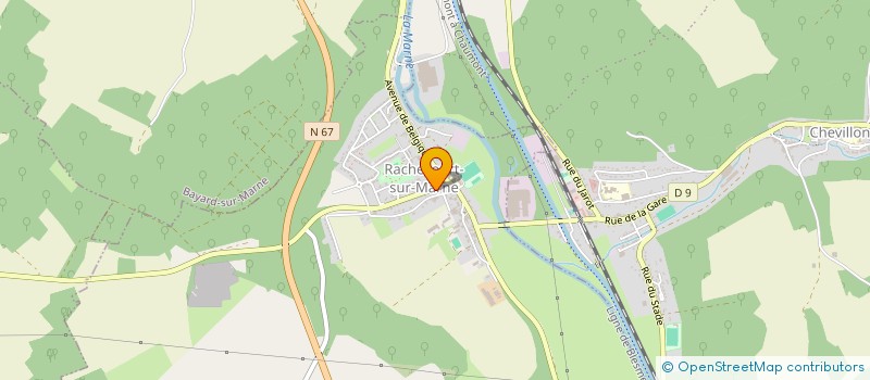 localisation de l'entreprise LA GAZELLE à RACHECOURT-SUR-MARNE