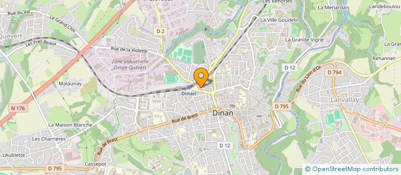 localisation de l'entreprise LA GAZELLE  DINAN