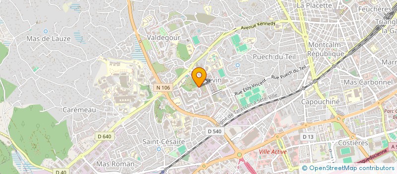 localisation de l'entreprise LA GAZELLE  NIMES