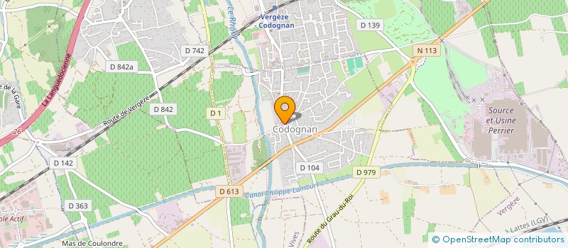 localisation de l'entreprise LA GAZELLE  CODOGNAN