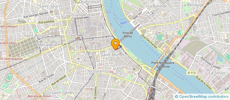 localisation de l'entreprise LA GAZELLE à BORDEAUX