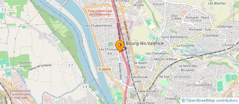 localisation de l'entreprise LA GAZELLE à BOURG-LES-VALENCE