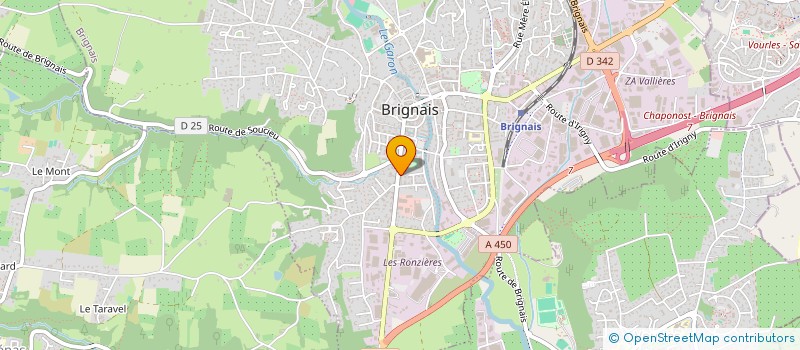 localisation de l'entreprise LA GAZELLE  BRIGNAIS