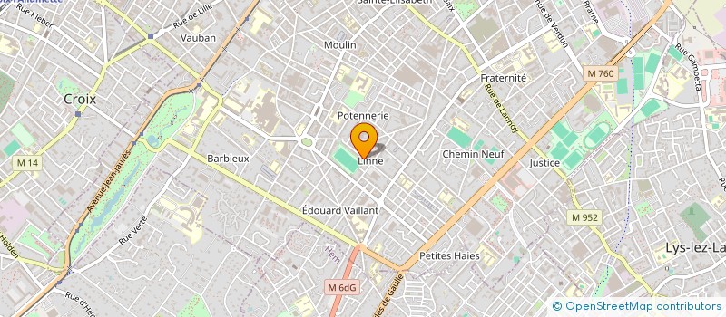 localisation de l'entreprise LA GAZELLE D'OR  ROUBAIX