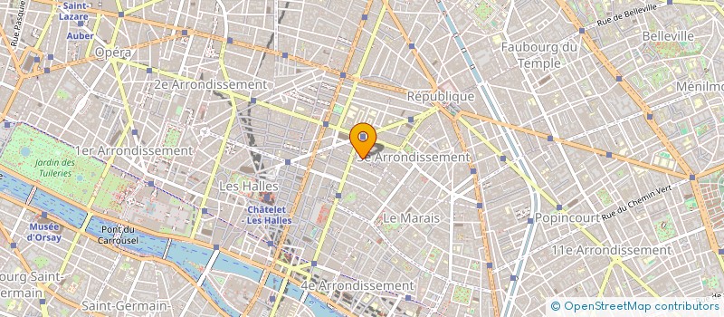 localisation de l'entreprise LA GAZELLE D'OR à PARIS