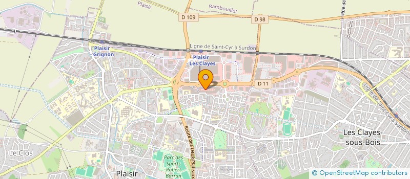 localisation de l'entreprise LA GAZELLE D'OR PLAISIR à PLAISIR