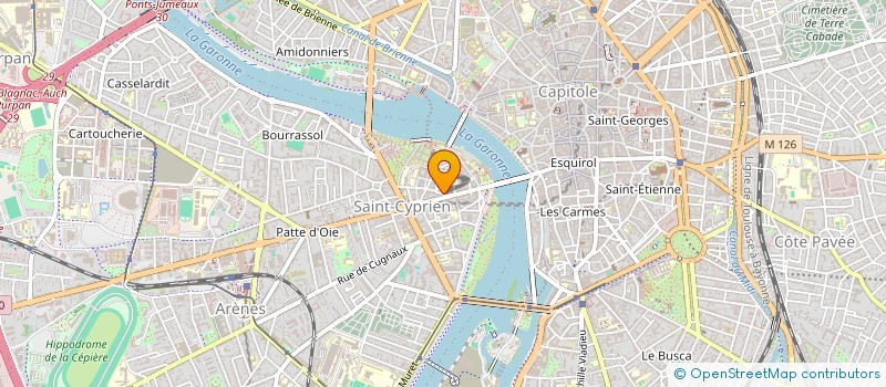 localisation de l'entreprise LA GAZELLE DU CHATEAU à TOULOUSE