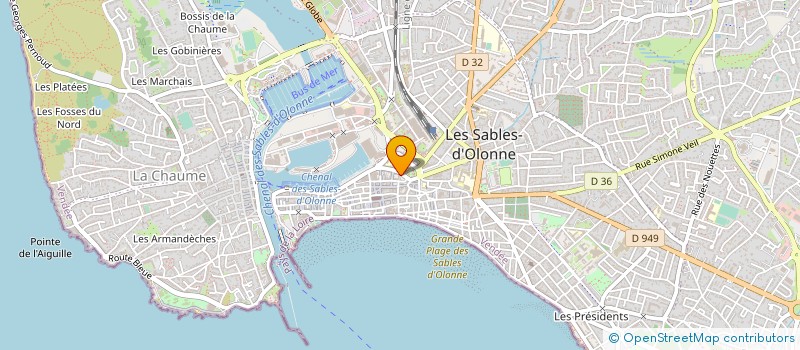 localisation de l'entreprise LA GAZELLE PAUL EMILE à LES SABLES D'OLONNE