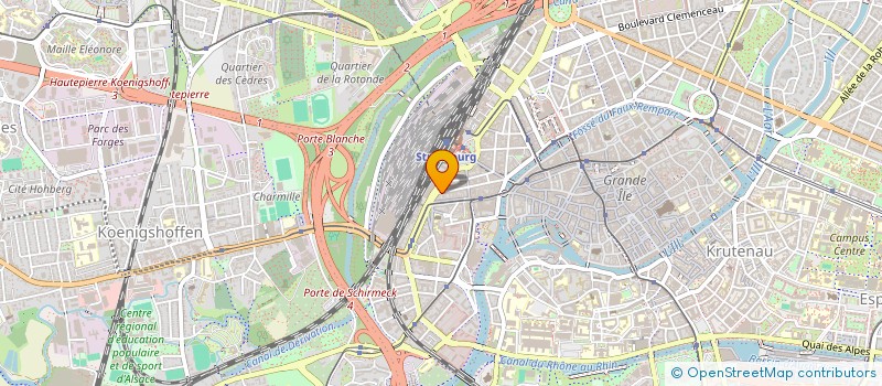 localisation de l'entreprise LA GAZELLE ROUGE à STRASBOURG