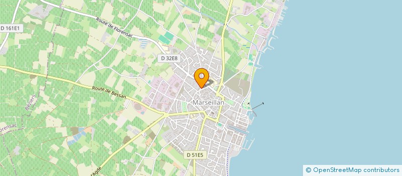 localisation de l'entreprise LA GAZETINA  MARSEILLAN