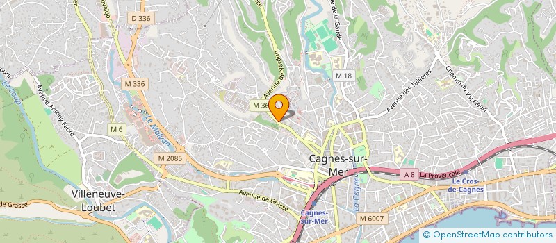 localisation de l'entreprise LA GAZETTE CAGNOISE à CAGNES-SUR-MER