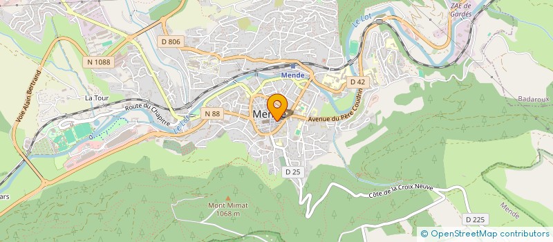 localisation de l'entreprise LA GAZETTE DE LOZERE  MENDE