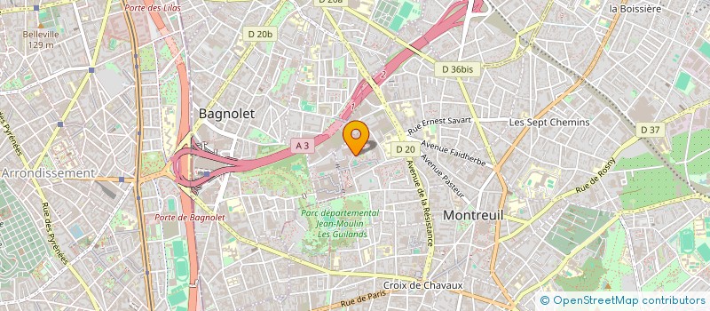 localisation de l'entreprise LA GAZETTE DE NANA  MONTREUIL