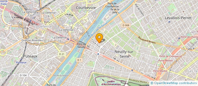 localisation de l'entreprise LA GAZETTE DE NEUILLY à NEUILLY-SUR-SEINE