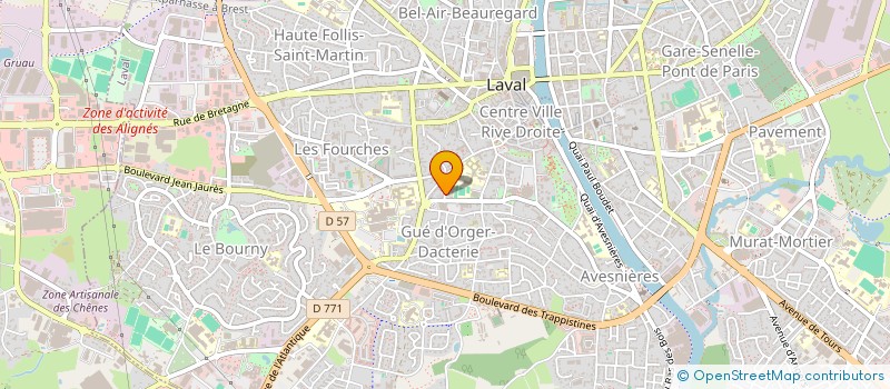 localisation de l'entreprise LA GAZETTE DU FOURNIL à LAVAL