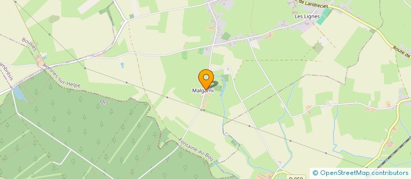 localisation de l'entreprise LA GELINIERE à FONTAINE-AU-BOIS