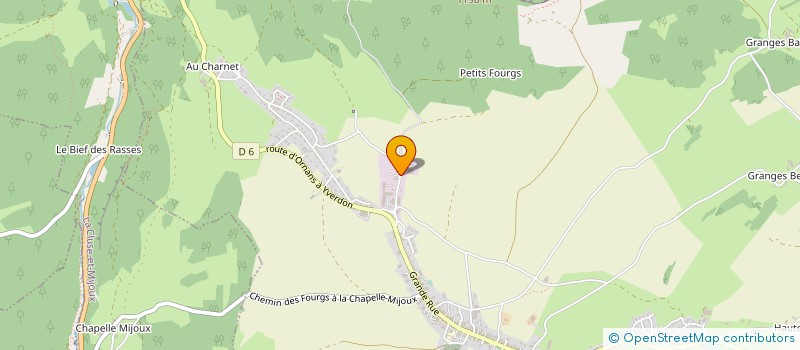 localisation de l'entreprise LA GELINOTE  LES FOURGS