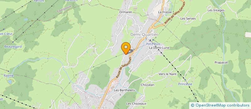 localisation de l'entreprise LA GELINOTTE  DEMI-QUARTIER