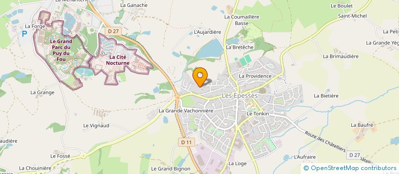 localisation de l'entreprise LA GEMMERIE- LA BOISSELEE  LES EPESSES