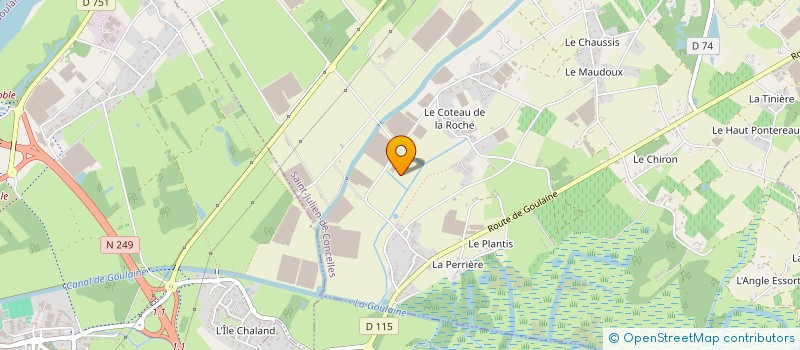 localisation de l'entreprise LA GENDRONNIERE à SAINT-JULIEN-DE-CONCELLES