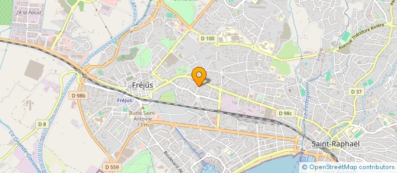 localisation de l'entreprise LA GENERALE CHAUFFAGE ET CLIMATPACA à FREJUS